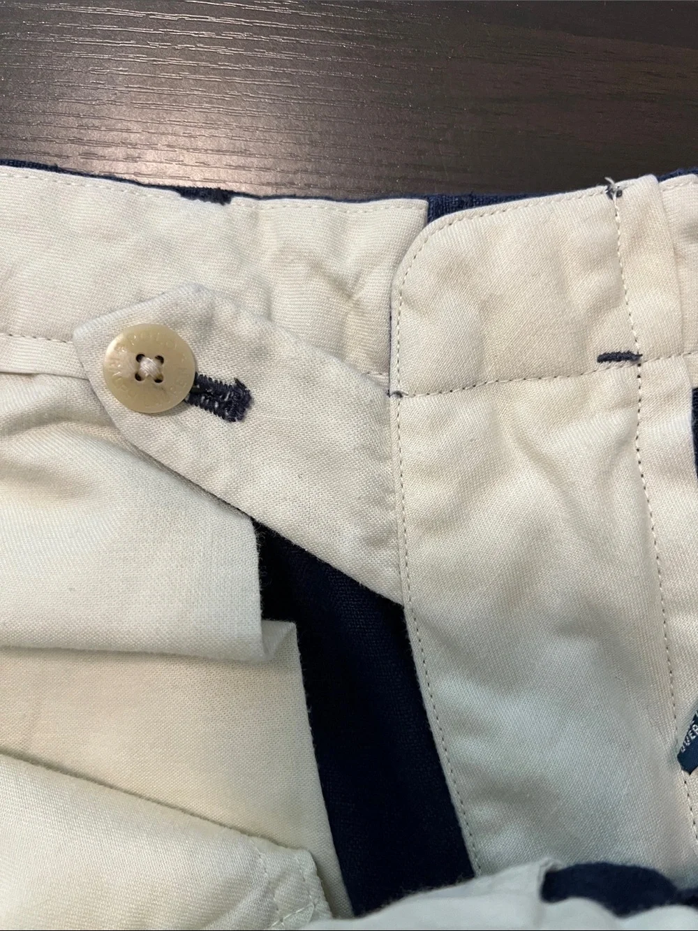 Polo Ralph Lauren Linen Navy Blue Shorts 34